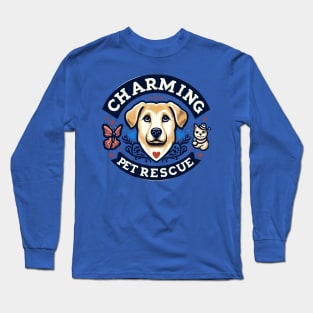 Charming Pet Rescue Tattoo Design Long Sleeve T-Shirt